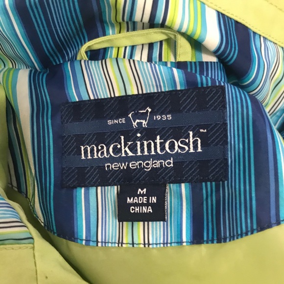 MacIntosh-New England lime green breaker jacket - Picture 2 of 4